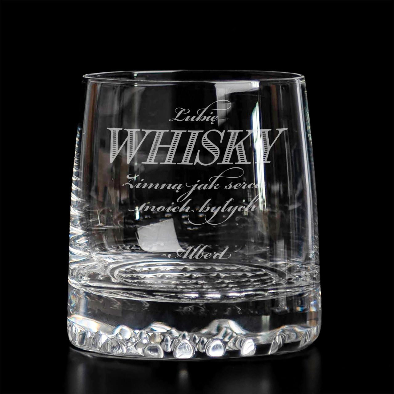 Personalizowana szklanka z grawerem - Zimna whisky