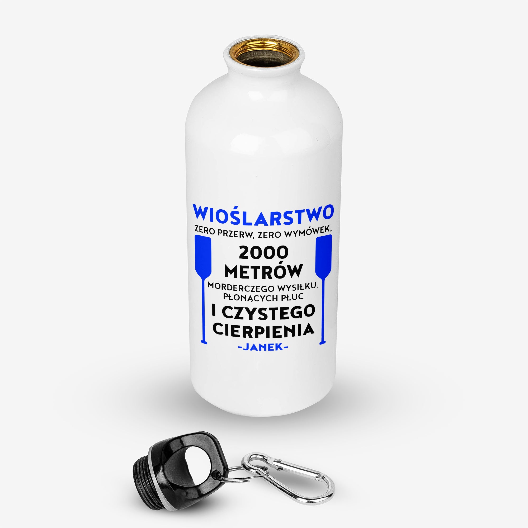 Personalizowany bidon dla wioślarza - smocze łodzie prezent dla wioślarza bidon sportowy