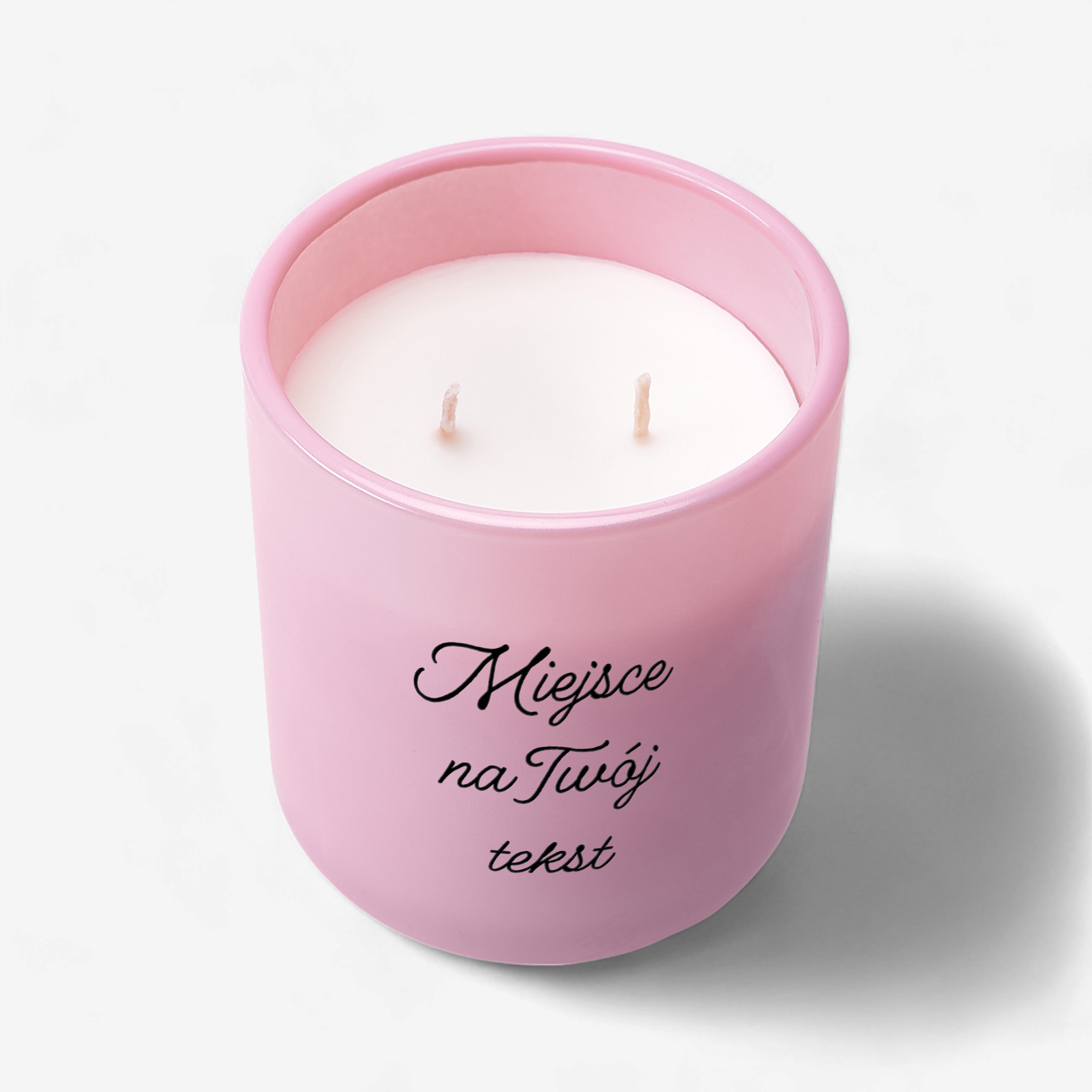 Zapachowa świeca sojowa z własnym tekstem świece zapachowe na prezent prezent dla niej