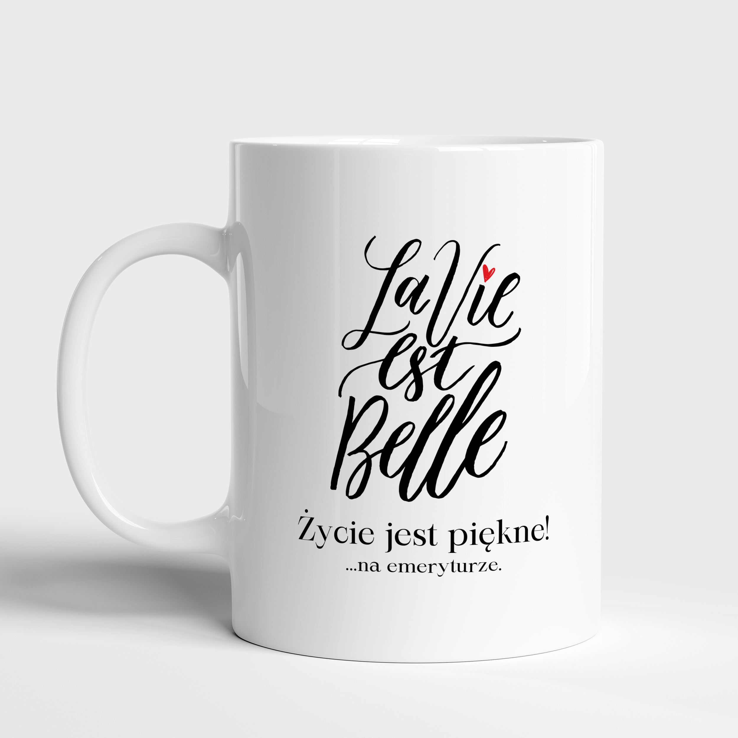 Kubek imienny - prezent dla koleżanki z okazji emerytury prezent na emeryturę prezent dla emerytki