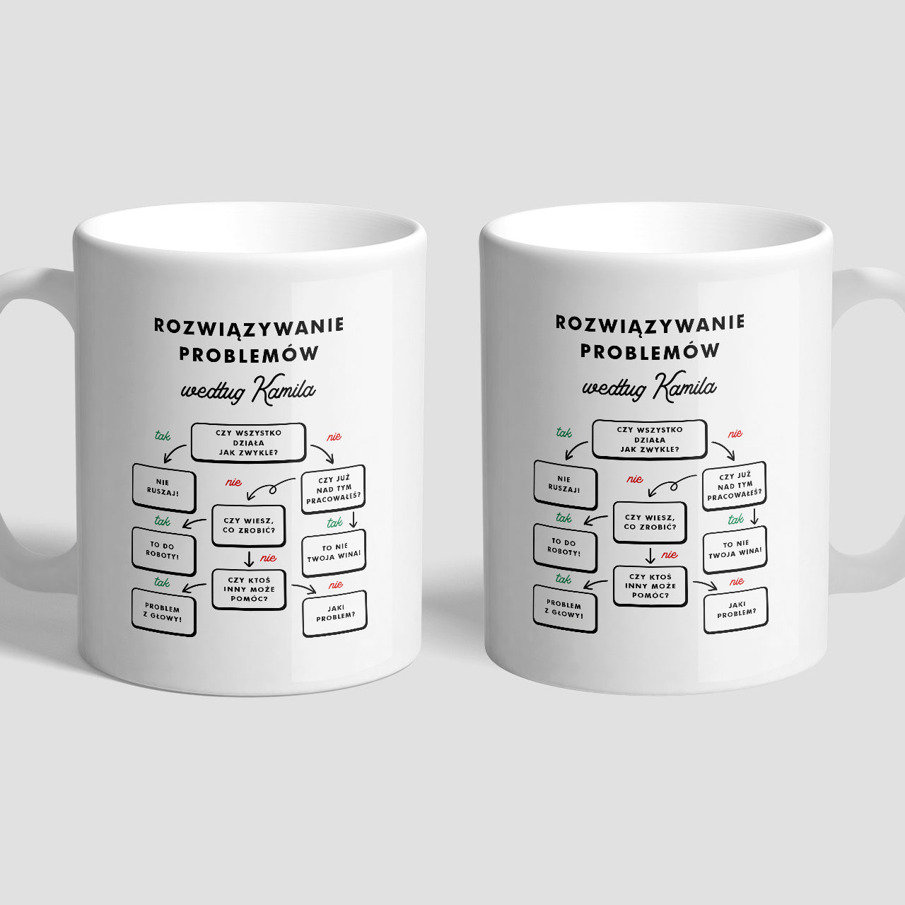 Zabawny kubek dla kolegi z pracy - upominek świąteczny kubek z nadrukiem na święta