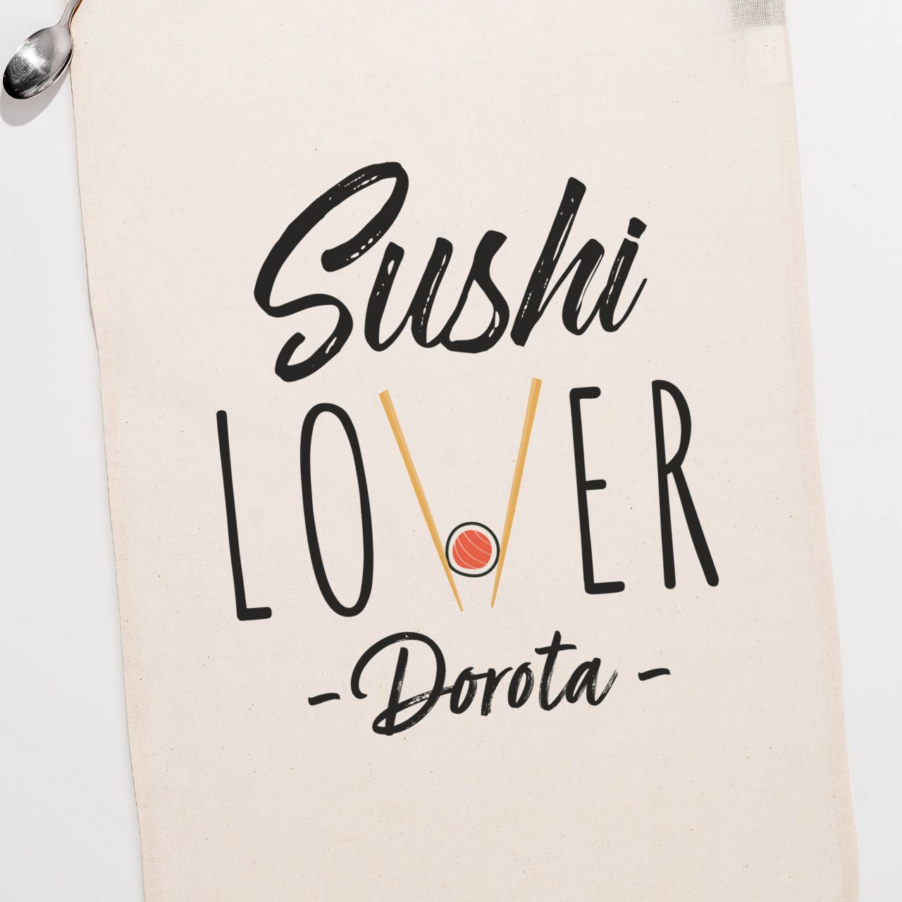 Bawełniana ścierka kuchenna - prezent dla fana sushi