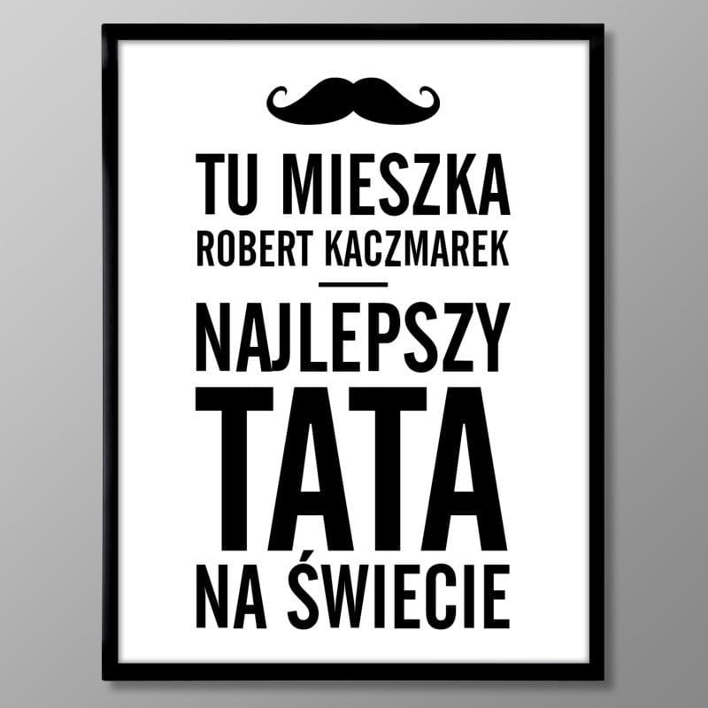 Personalizowany plakat - prezent dla taty