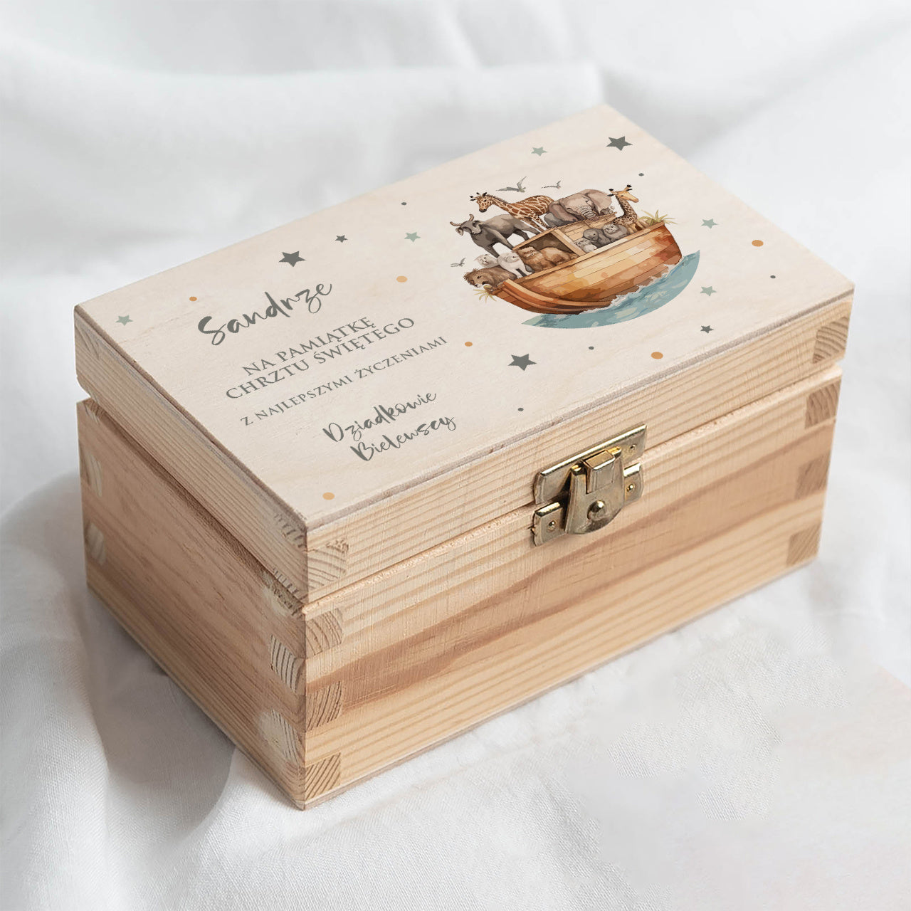 Pudełko na pieniądze - prezent na Chrzest szkatułka na pieniądze prezent na Chrzest Święty