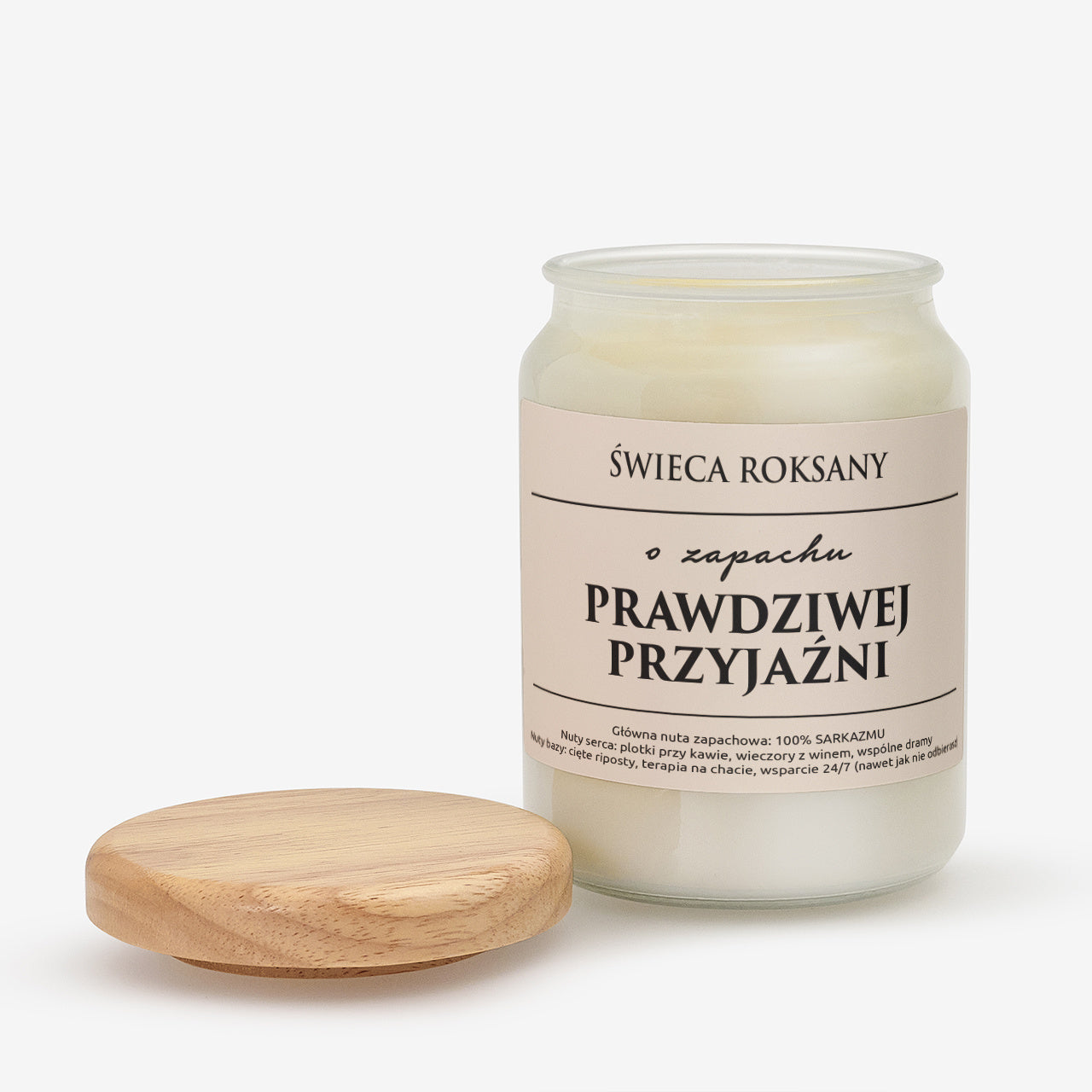 Świeczka dla przyjaciółki - o zapachu przyjaźni personalizowany prezent dla przyjaciółki