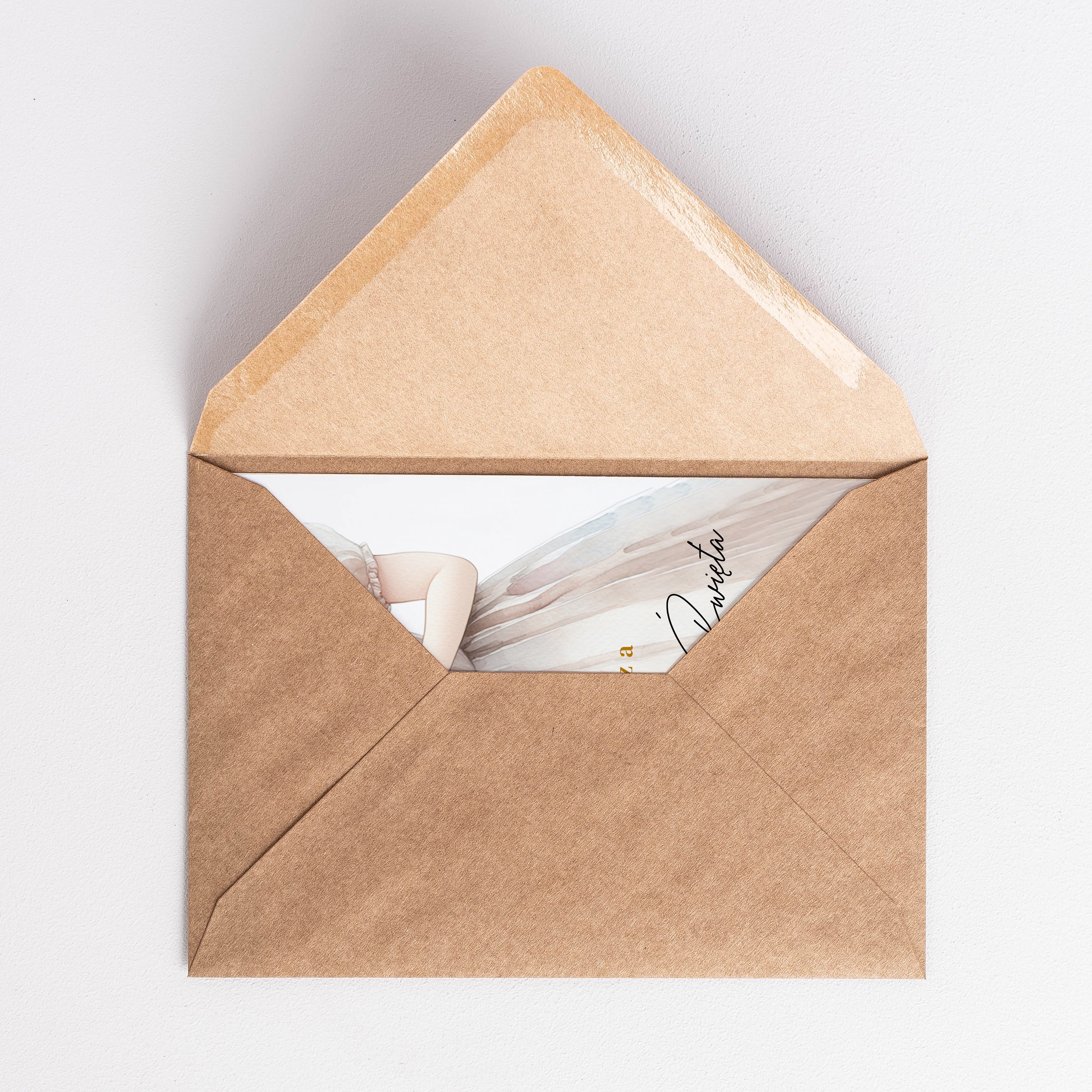 Kartka z personalizacją - upominek na komunię dla dziewczynki upominek komunijny prezent na Pierwszą Komunię