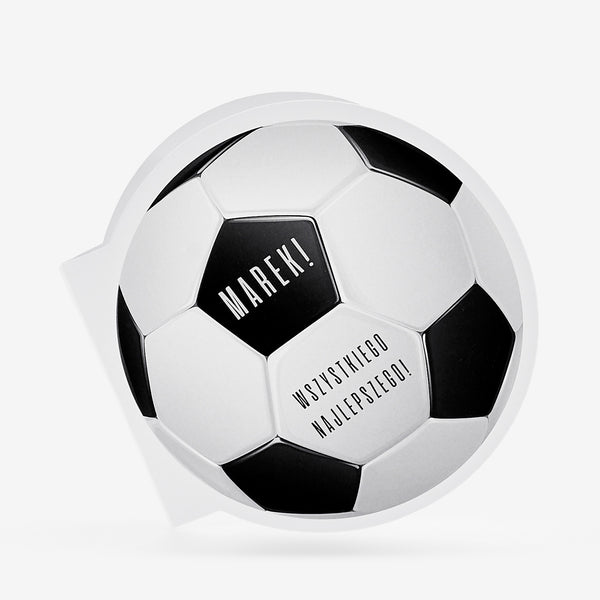 Personalizowana kartka na urodziny piłkarza - piłka nożna