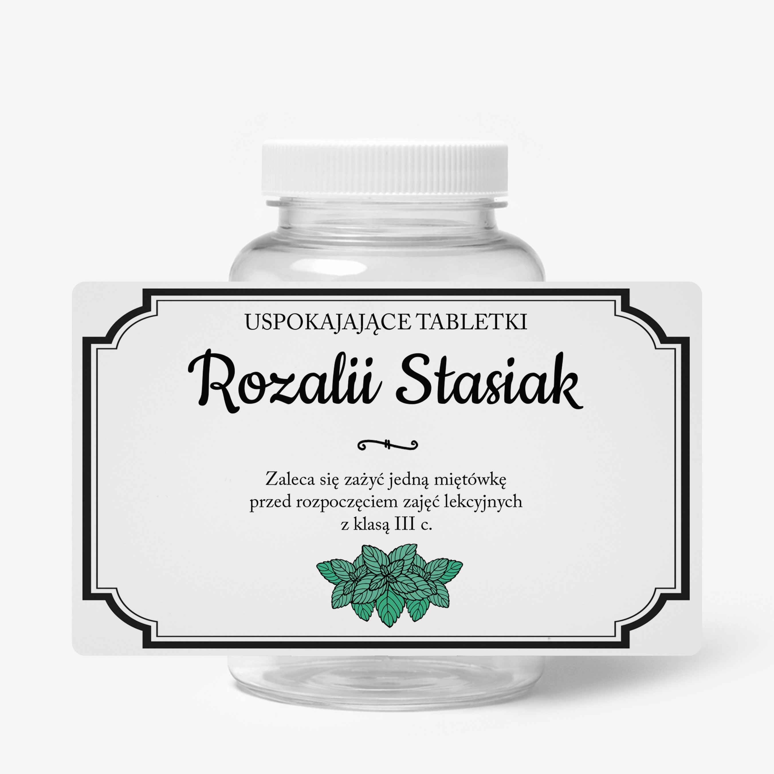 Zestaw prezentowy: miętówki + etykieta do naklejenia - prezent dla nauczyciela prezent na dzień nauczyciela 