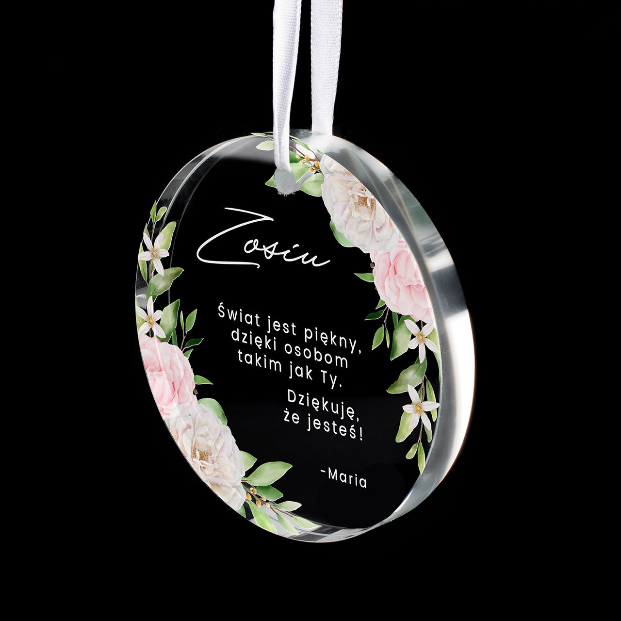 Zawieszka personalizowana - prezent od serca dla przyjaciółki