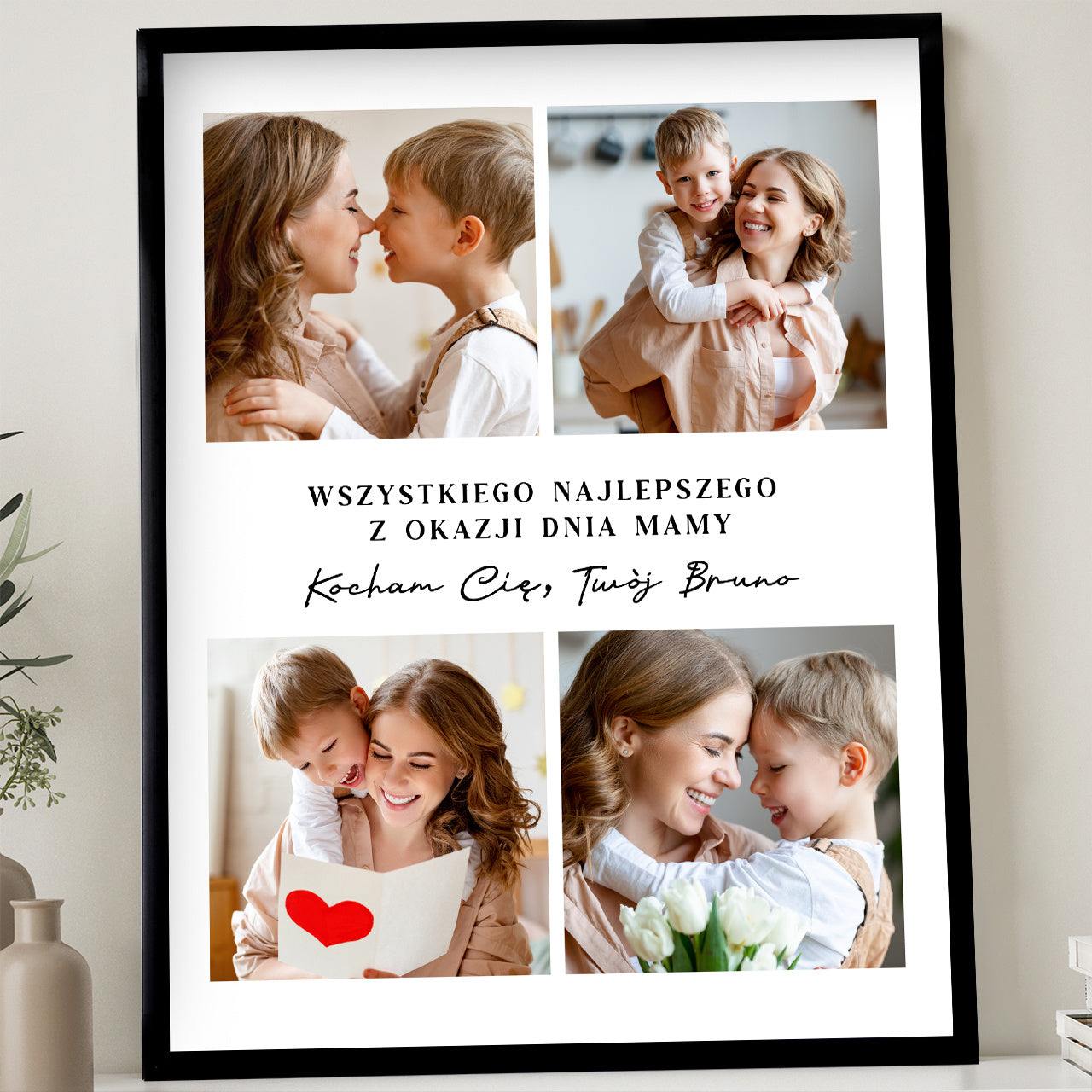 Plakat z okazji Dnia Matki - prezent ze zdjęciami dla mamy