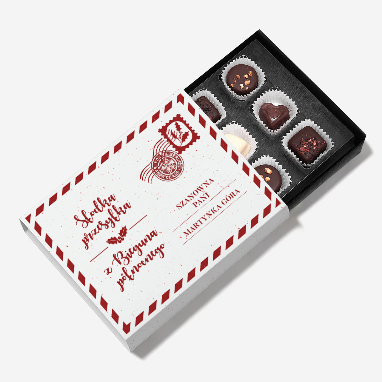 Personalizowane pralinki świąteczne