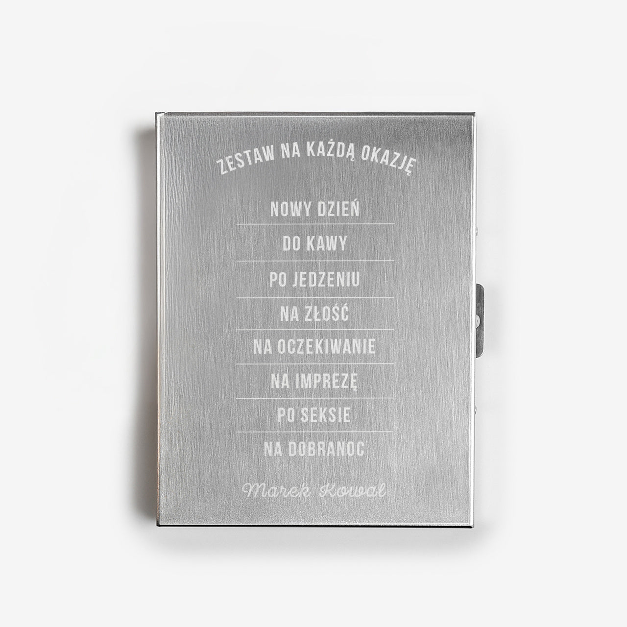 Papierośnica z grawerem dla mężczyzny na urodziny prezent dla mężczyzny prezent na urodziny dla mężczyzny