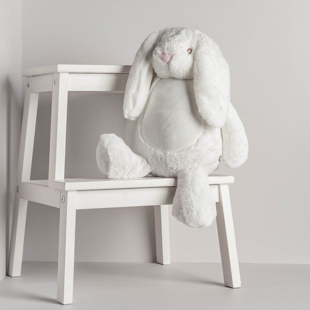 Pluszowy królik biały maskotka królik prezent dla dziewczynki prezent dla chłopca prezent dla dzieci