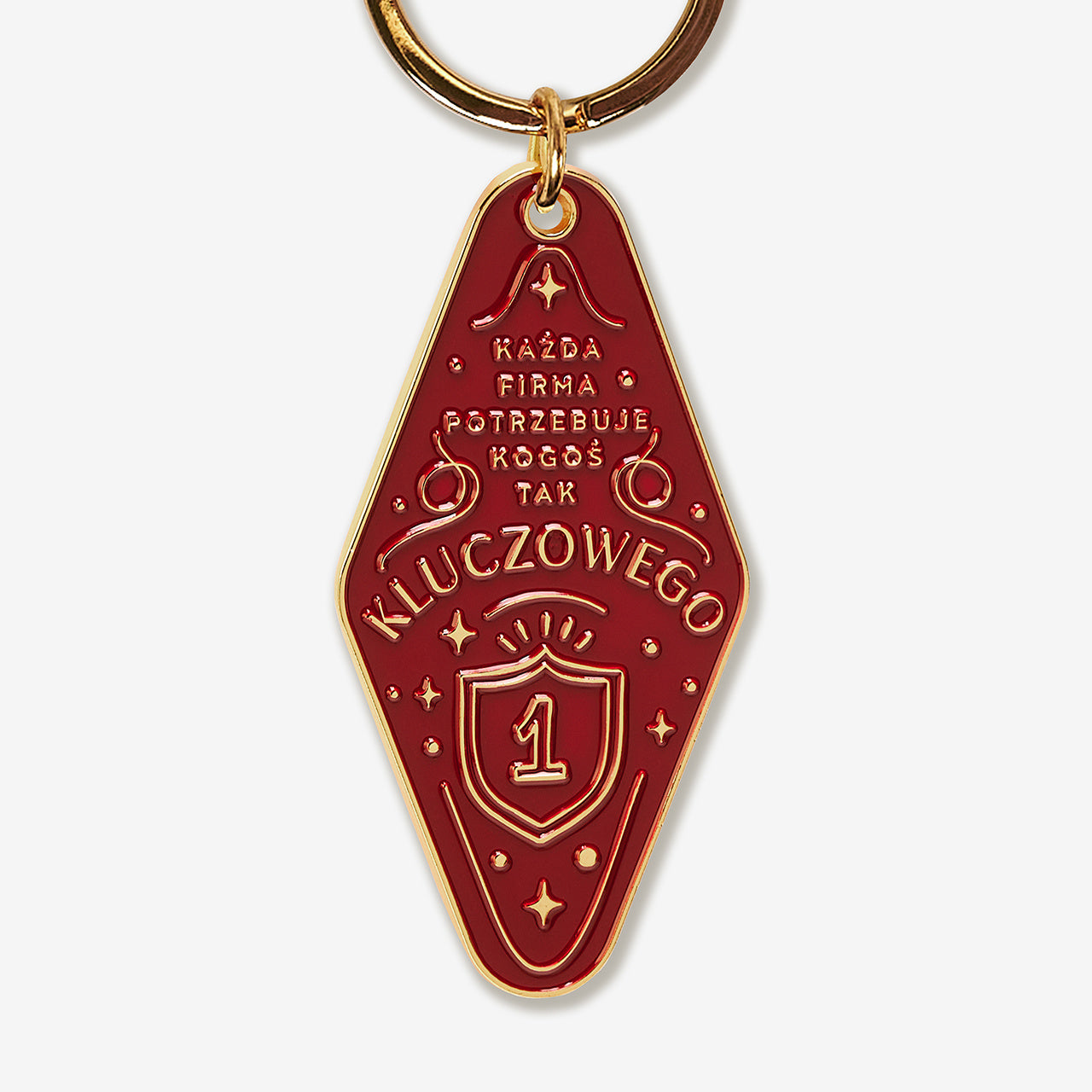 Emaliowany brelok KLUCZOWY prezent dla współpracownika personalizowany brelok do kluczy na prezent