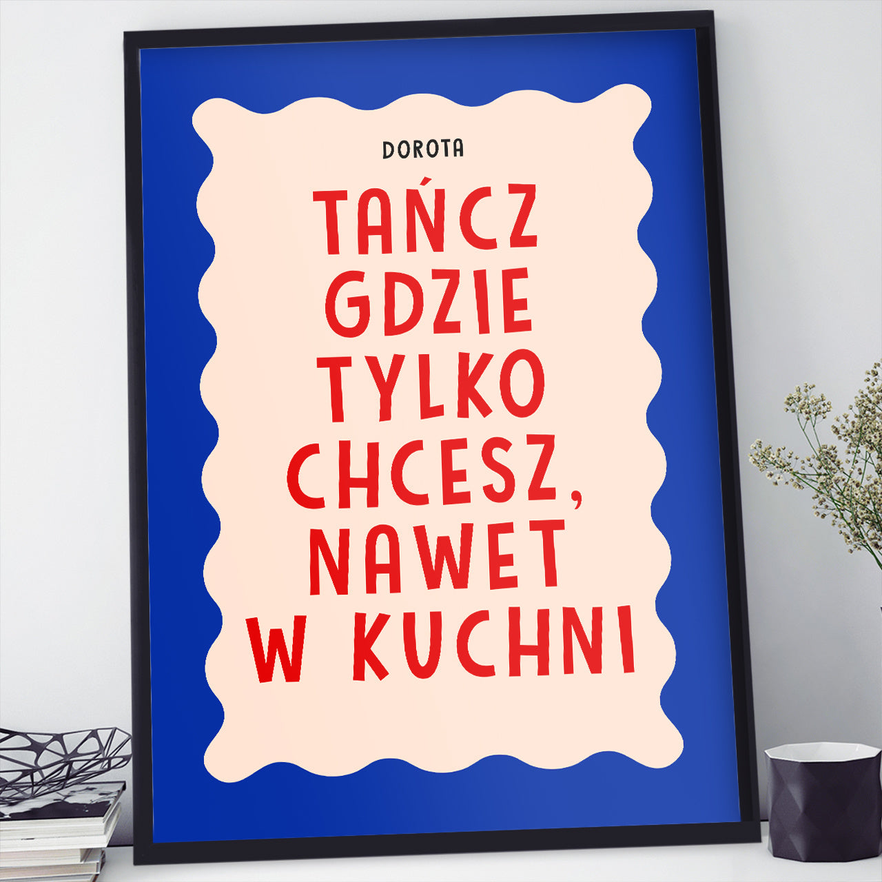 Plakat dla tancerki personalizowany plakat taneczny z imieniem prezent dla tancerki dekoracja pokoju