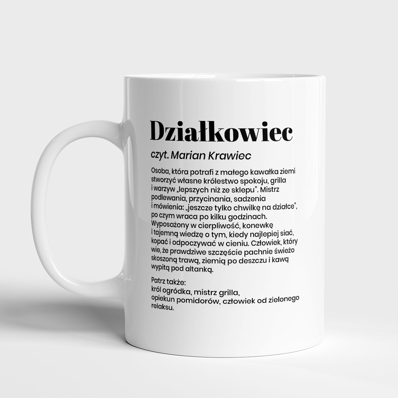 Personalizowany kubek dla działkowca - definicja