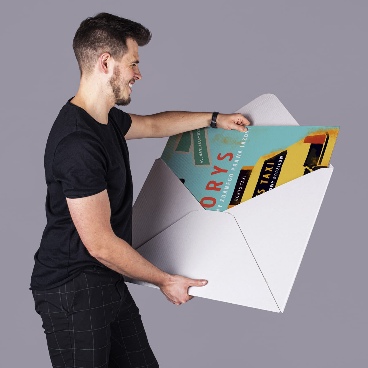 Duża personalizowana kartka za zdane prawo jazdy prezent za zdane prawo jazdy kartka personalizowana