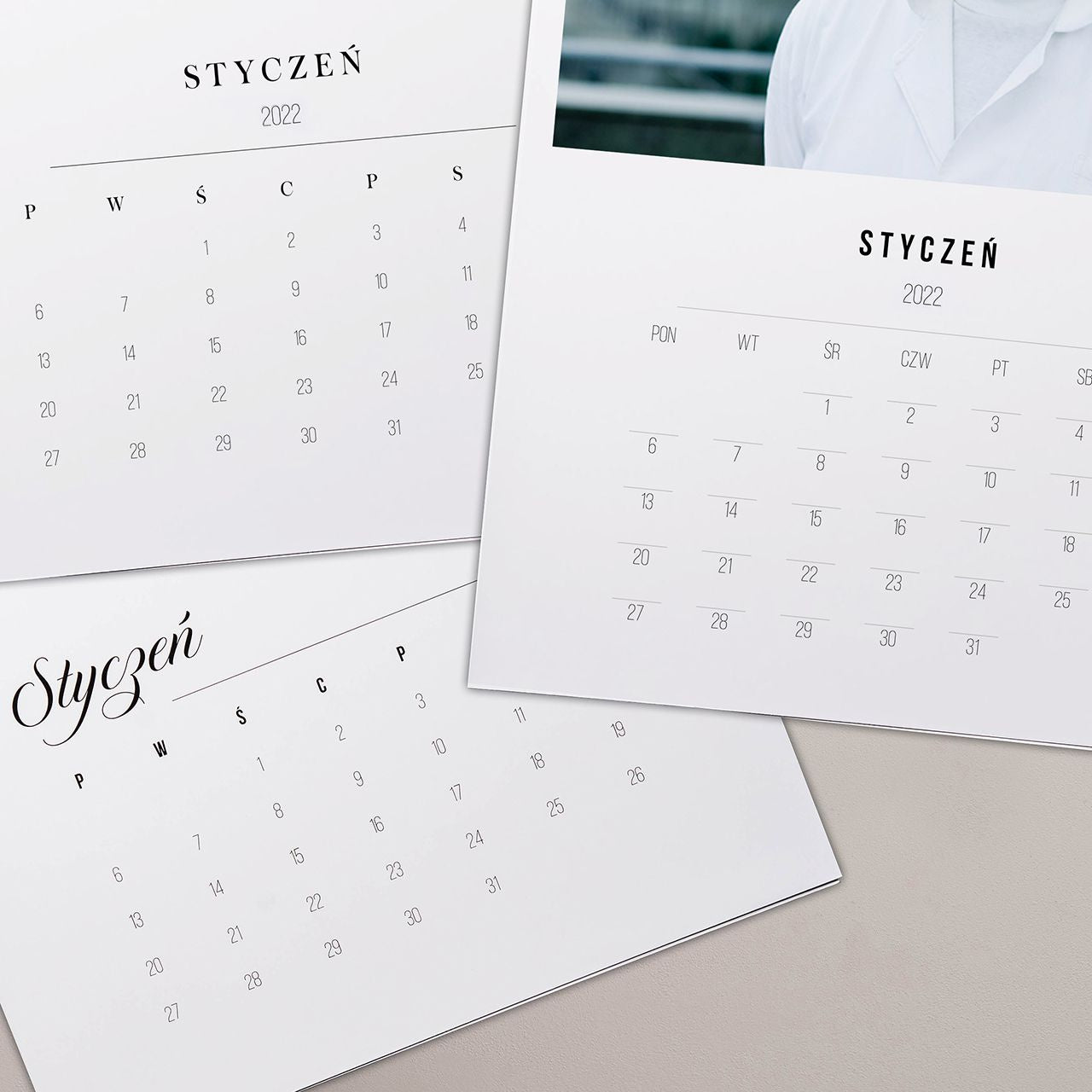 Kalendarz personalizowany dla emeryta ze zdjęciami