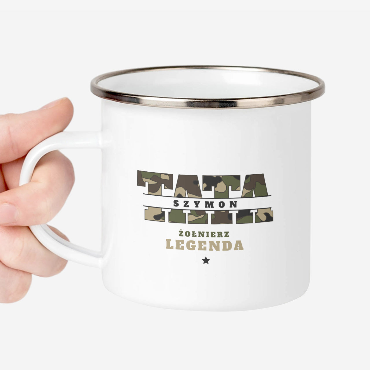 Kubek personalizowany dla taty żółnierza