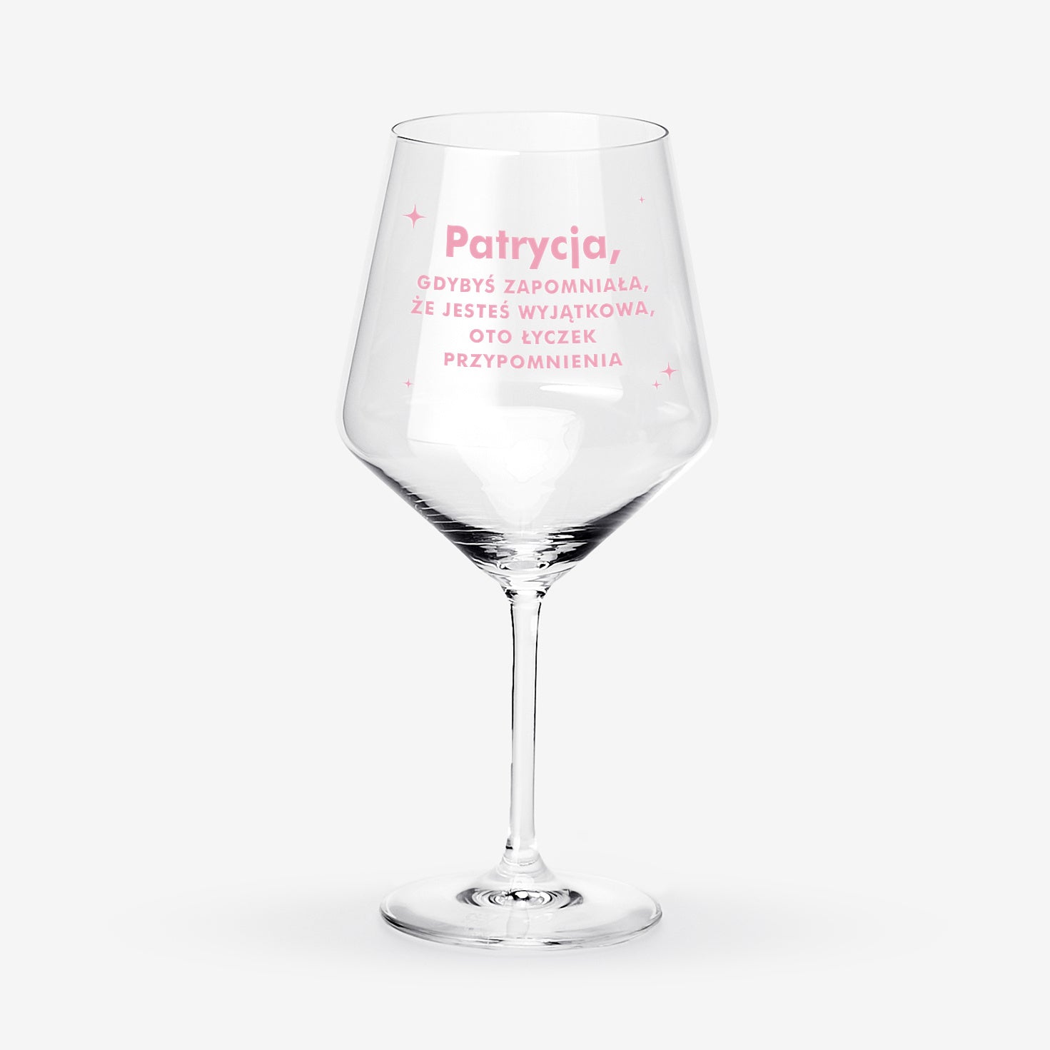 Personalizowany kieliszek do wina - prezent dla przyjaciółki