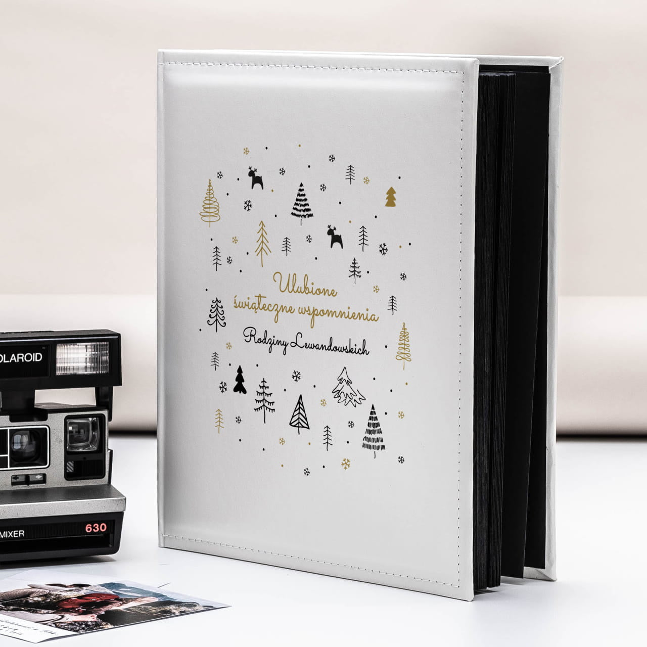 Personalizowany album świąteczny - prezent dla rodziców na święta prezent na święta dla rodziców album na zdjęcia