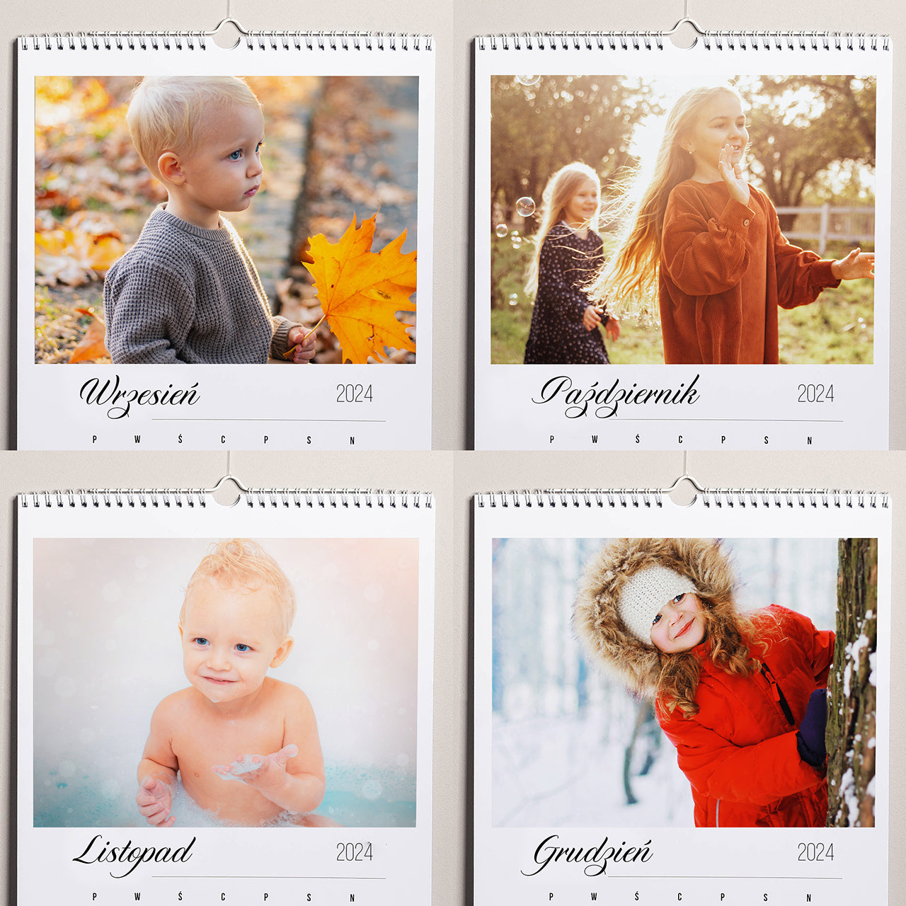 Kalendarz personalizowany wiszący - prezent na Dzień Babci i Dziadka