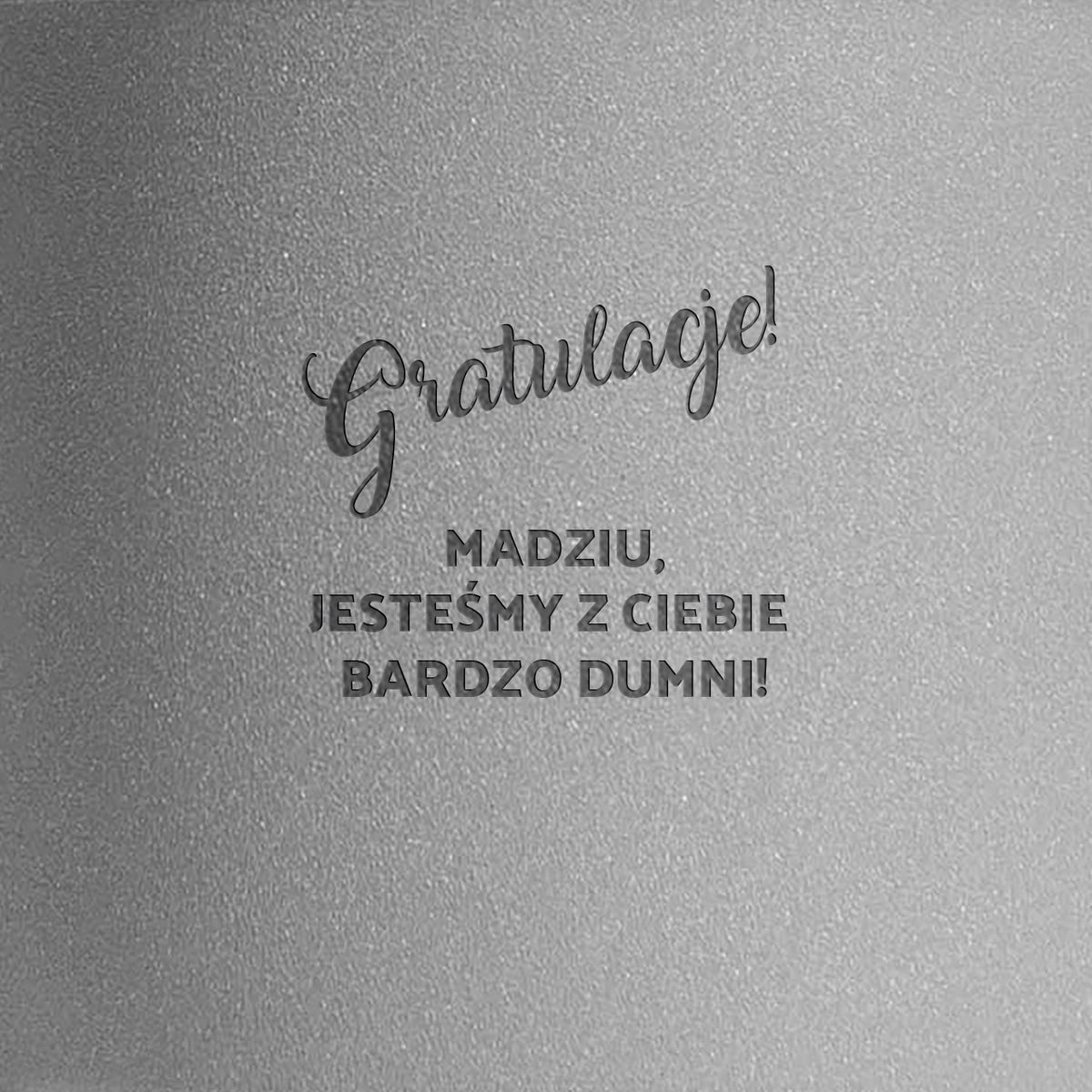 Grawerowana doniczka z dedykacją - prezent z gratulacjami 