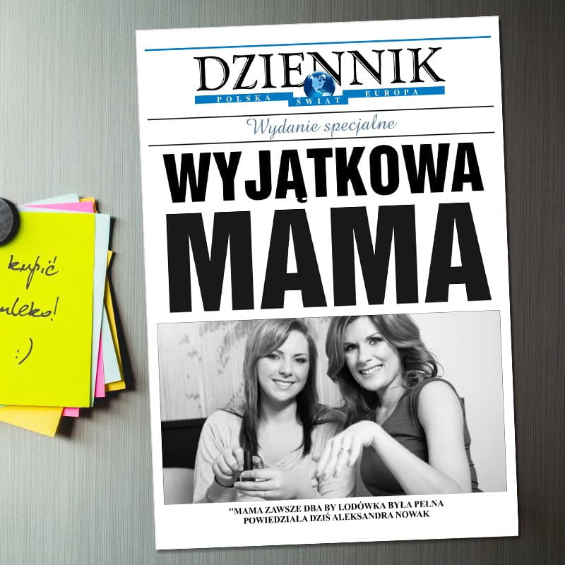 Magnes na lodówkę ze zdjęciem - upominek dla mamy personalizowany magnes dla mamy prezent dla mamy
