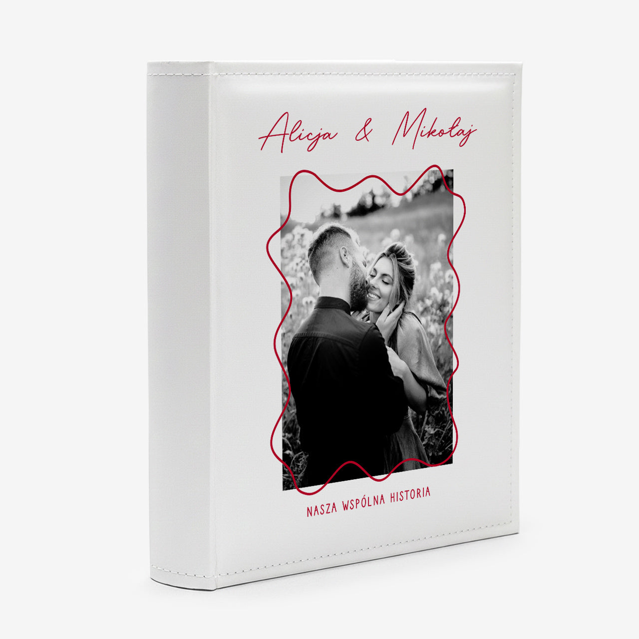 Romantyczny album dla pary personalizowany prezent dla pary na rocznicę ślubu związku walentynki 