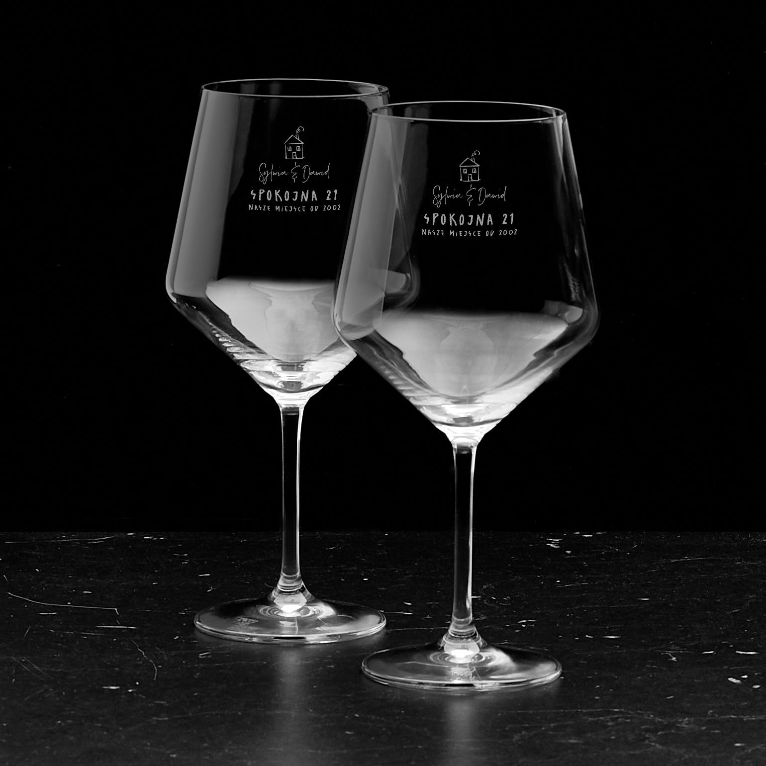 Kieliszki do wina XXL - prezent dla pary na nowe mieszkanie prezent na nowe mieszkanie dla pary