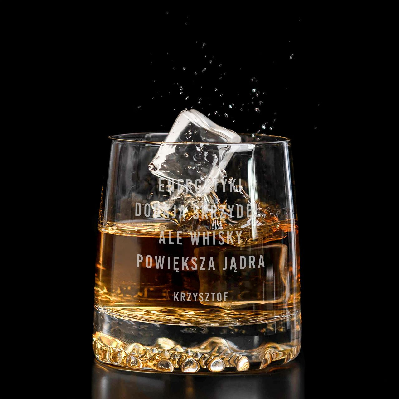 Szklanka do whisky z grawerem - śmieszny prezent dla mężczyzny