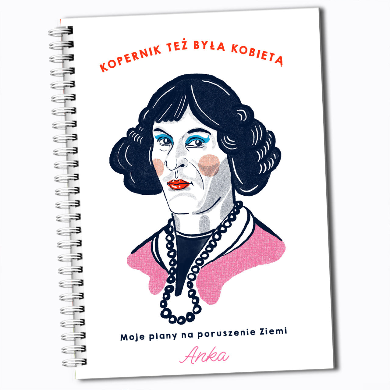 Notes personalizowany dla kobiety - kopernik