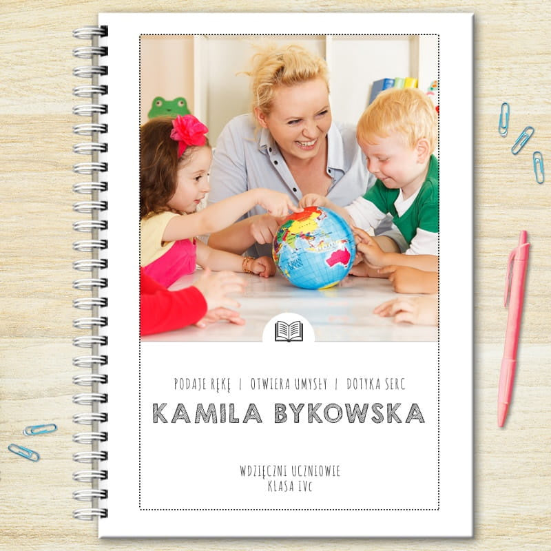Personalizowany notes dla nauczycielki na koniec roku