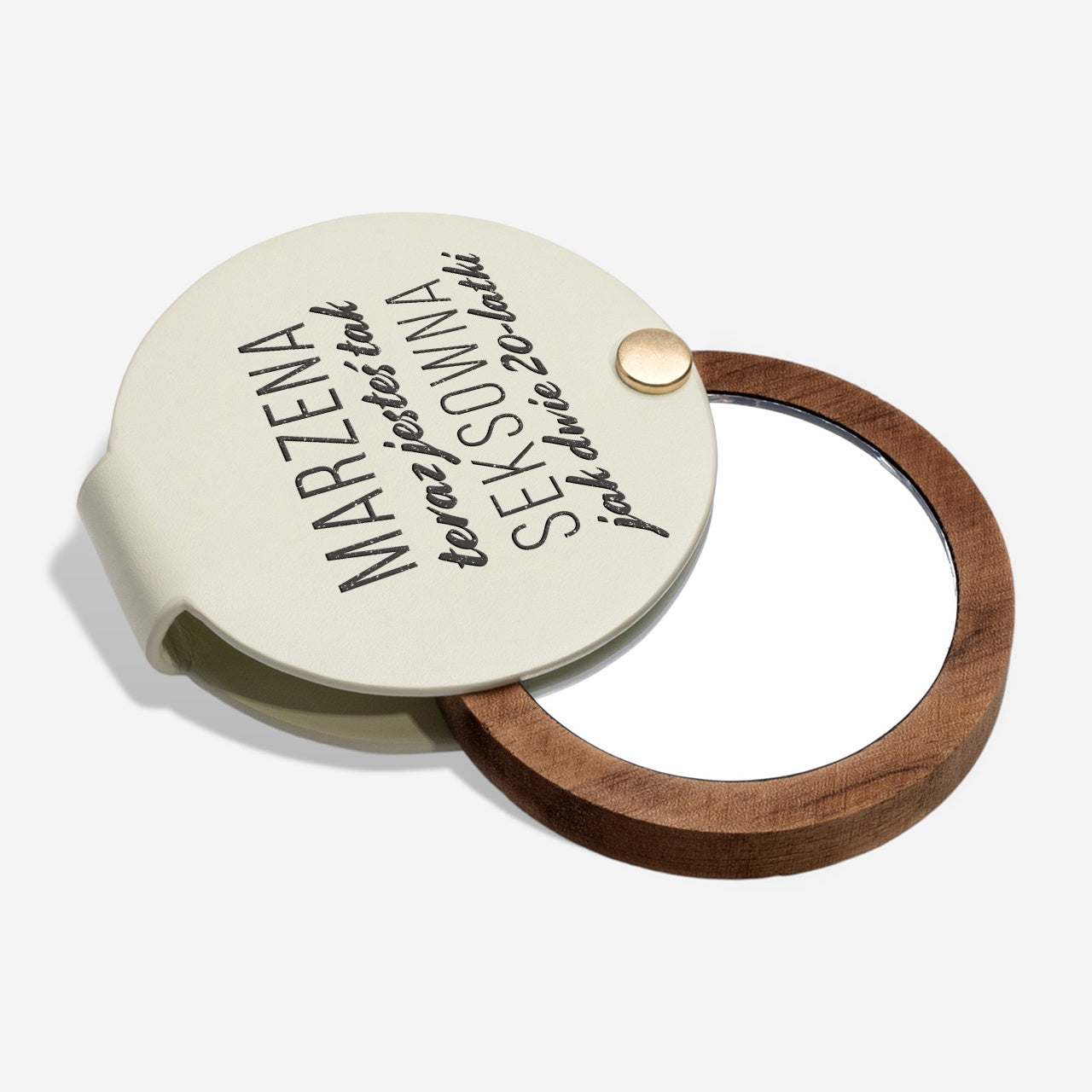 Personalizowane lusterko - prezent na 40 urodziny dla koleżanki