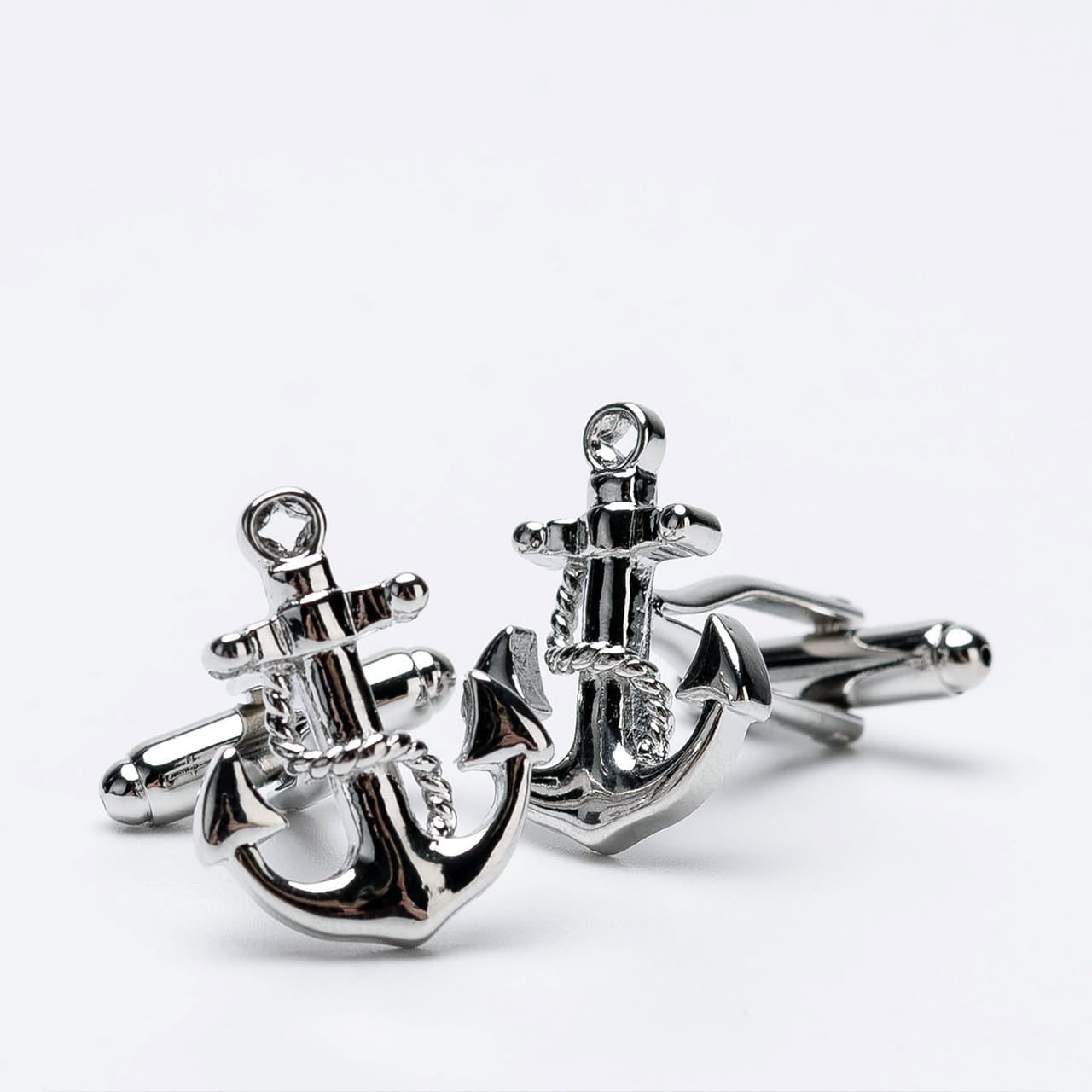 Spinki do mankietów Kotwica prezent dla żeglarza prezent dla marynarza praktyczny prezent dla żeglarza