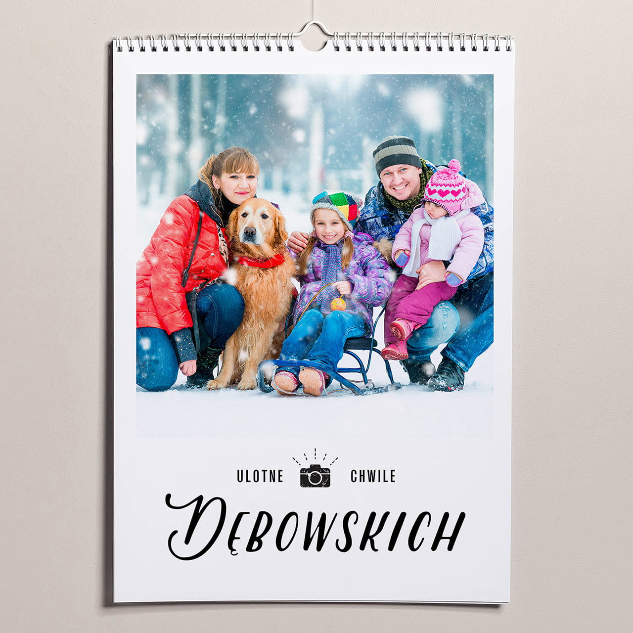 kalendarz na prezent kalendarz rodzinny kalendarz całoroczny prezent dla rodziców dziadków