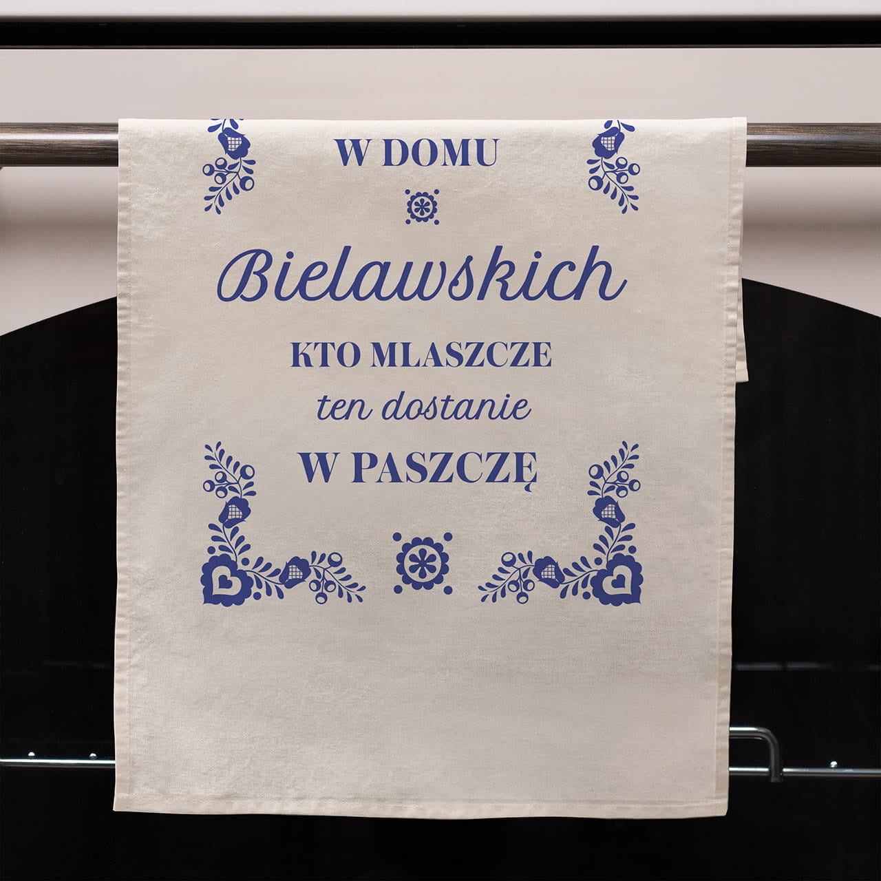 Ręcznik kuchenny ze śmiesznym nadrukiem - upominek dla rodziny prezent dla rodziny ręcznik z nadrukiem