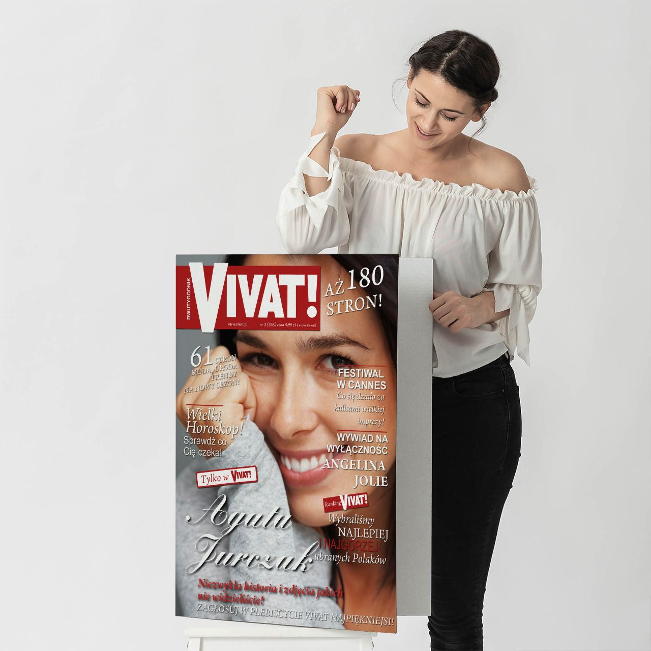 Kartka a4 na prezent dla kobiety - vivat