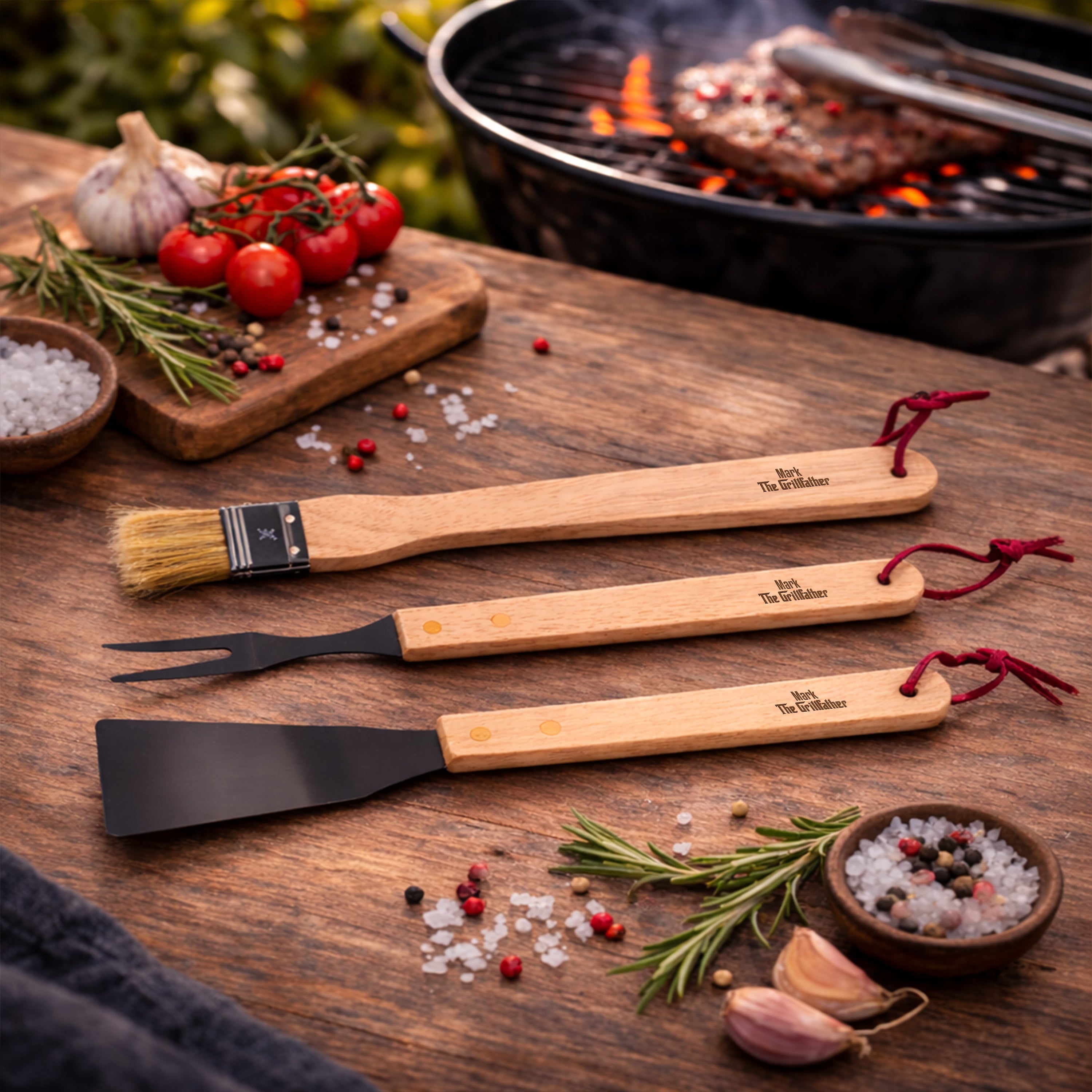 Grillset - Geschenk für Papa - Liebhaber des Grillens