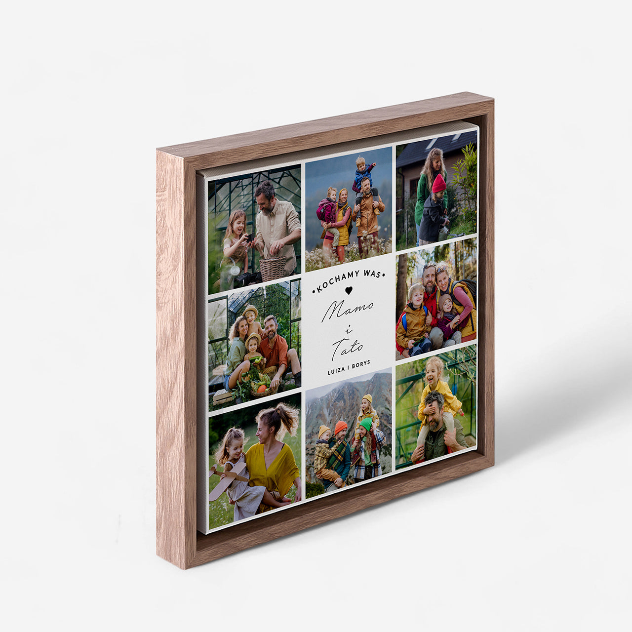 Zdjęcia na płótnie w ramie na prezent dla rodziców obraz dla rodziców personalizowany prezent dla rodziców