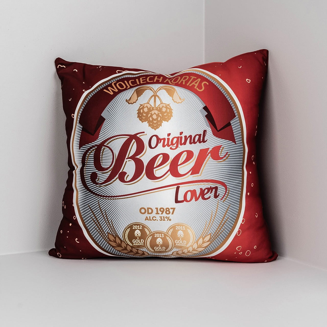Poduszka dla chłopaka - beer lover