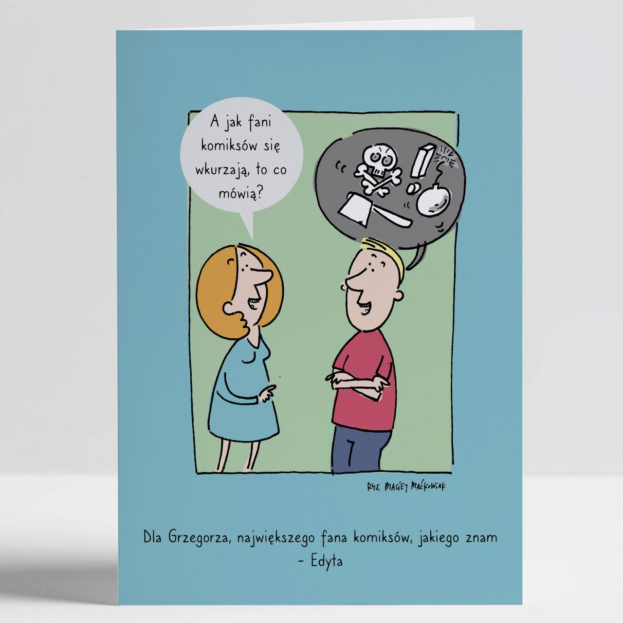 Personalizowana kartka dla fana komiksów