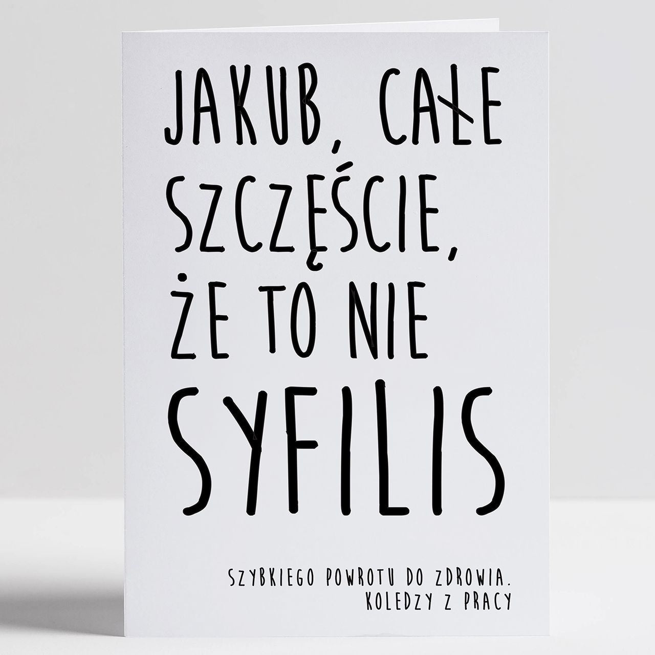 Personalizowana kartka a4 - prezent dla pracowników