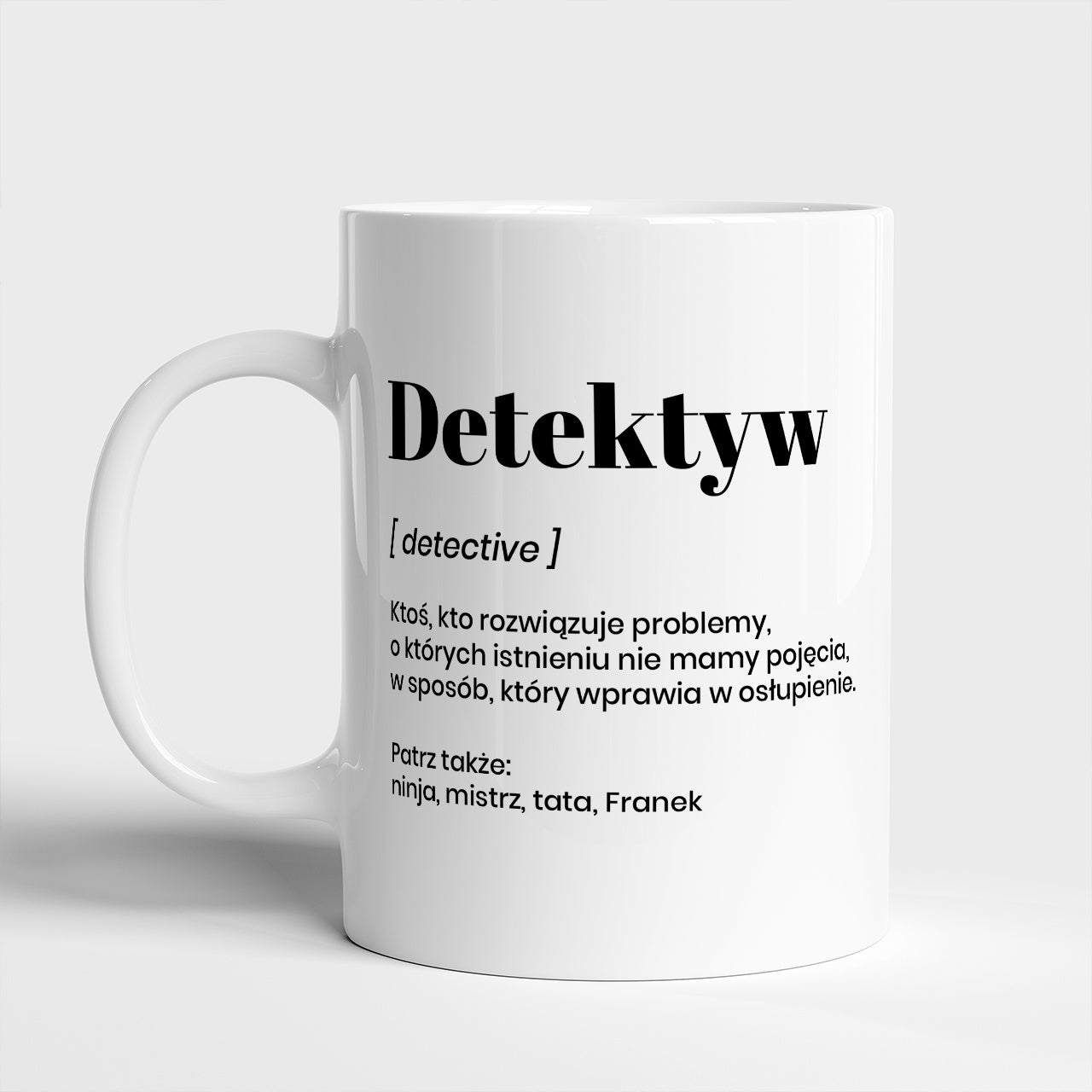 Personalizowany kubek dla detektywa