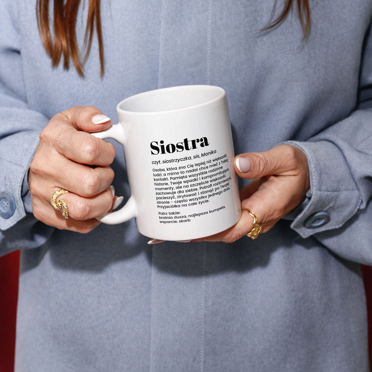 Personalizowany kubek dla siostry - definicja