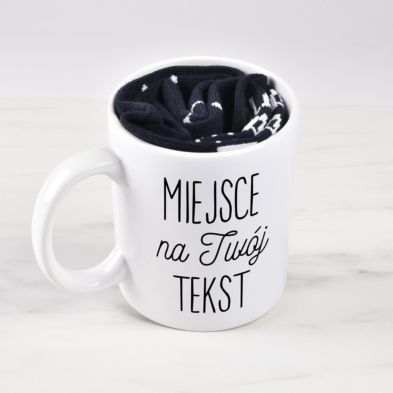 Kubek i skarpetki dla koleżanki - Twój tekst