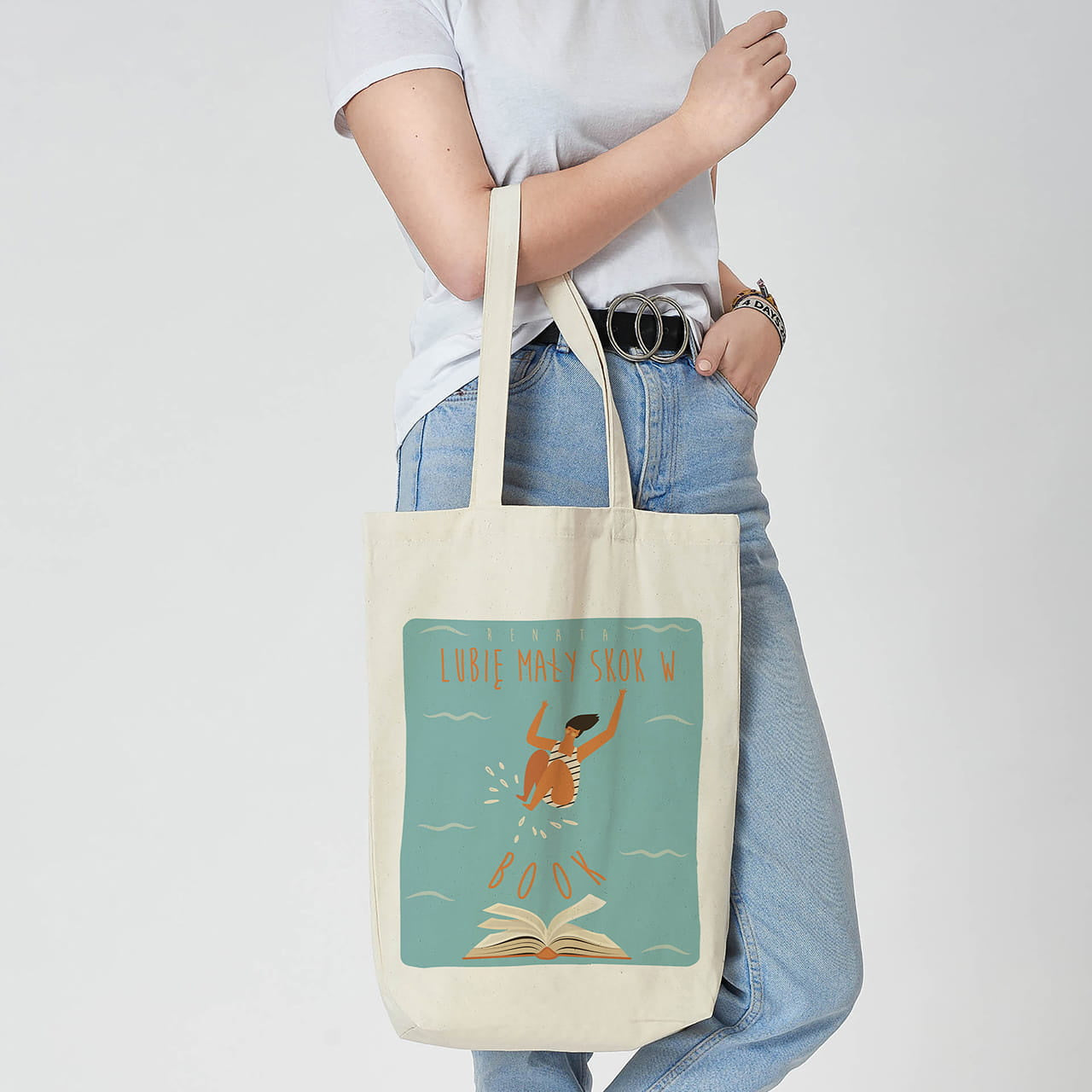 Personalizowana torba dla mola książkowego prezent dla mola książkowego torba z nadrukiem torba personalizowana