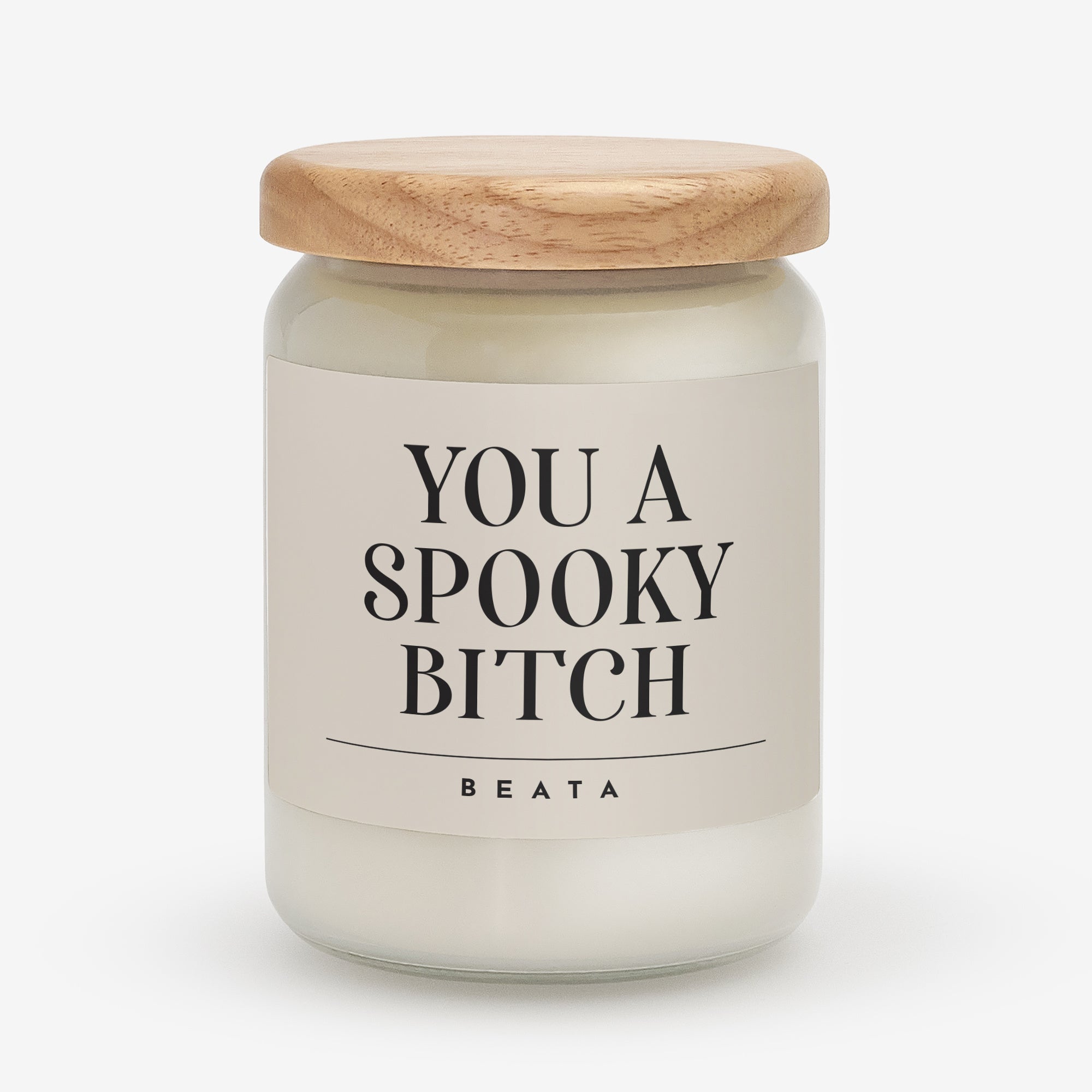 Śmieszna świeca dla przyjaciółki na Halloween