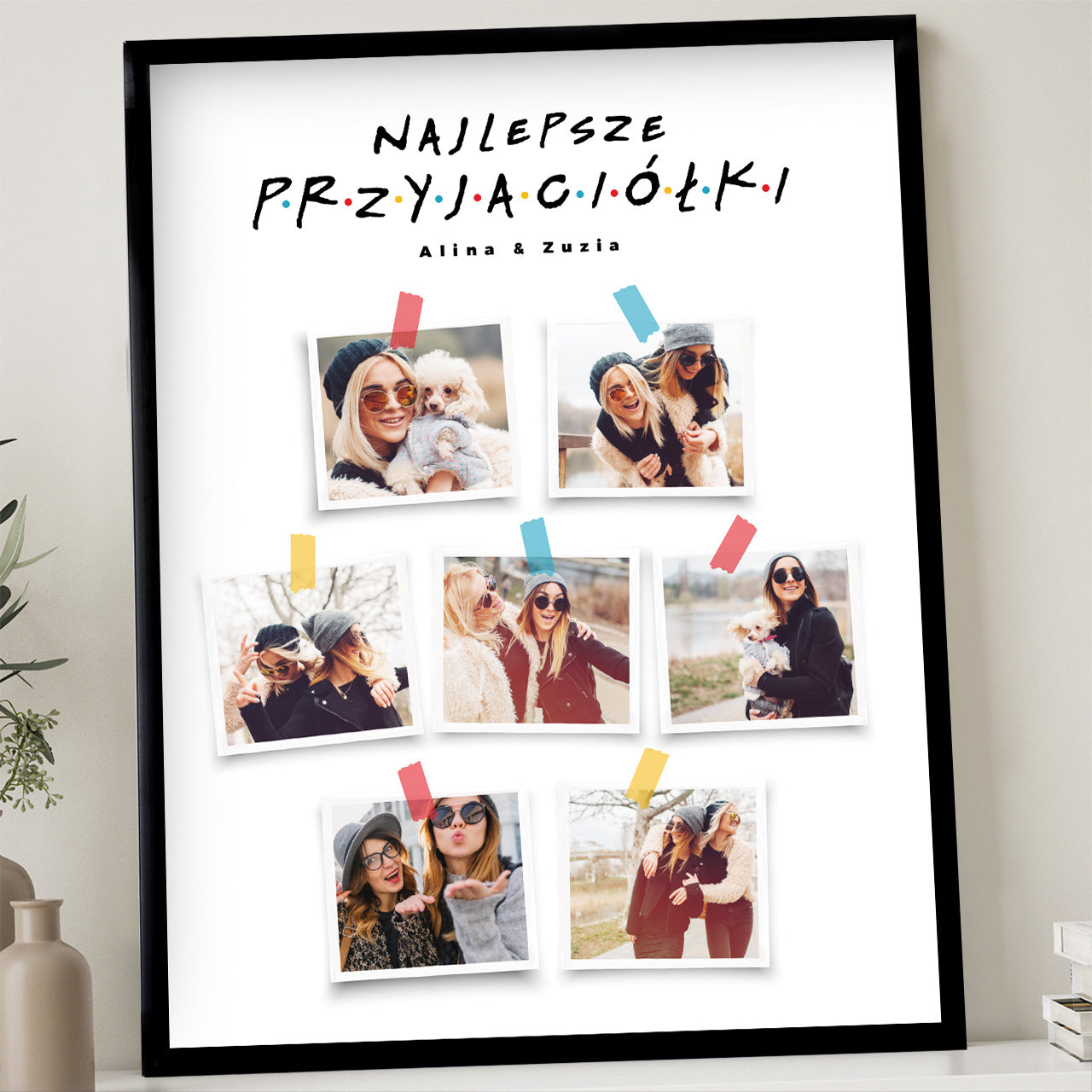 Plakat dla przyjaciółki - kolaż