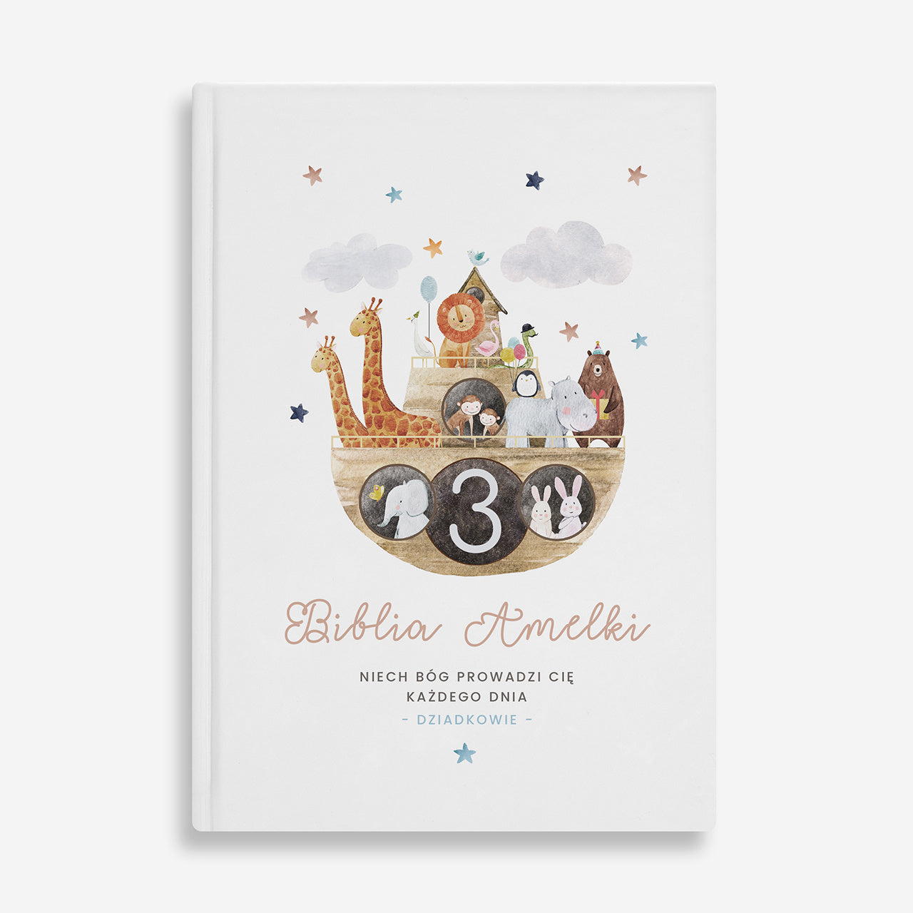 Biblia dla wnuczka - Arka Noego biblia dla dziecka prezent dla 3 latka prezent dla dziecka na urodziny
